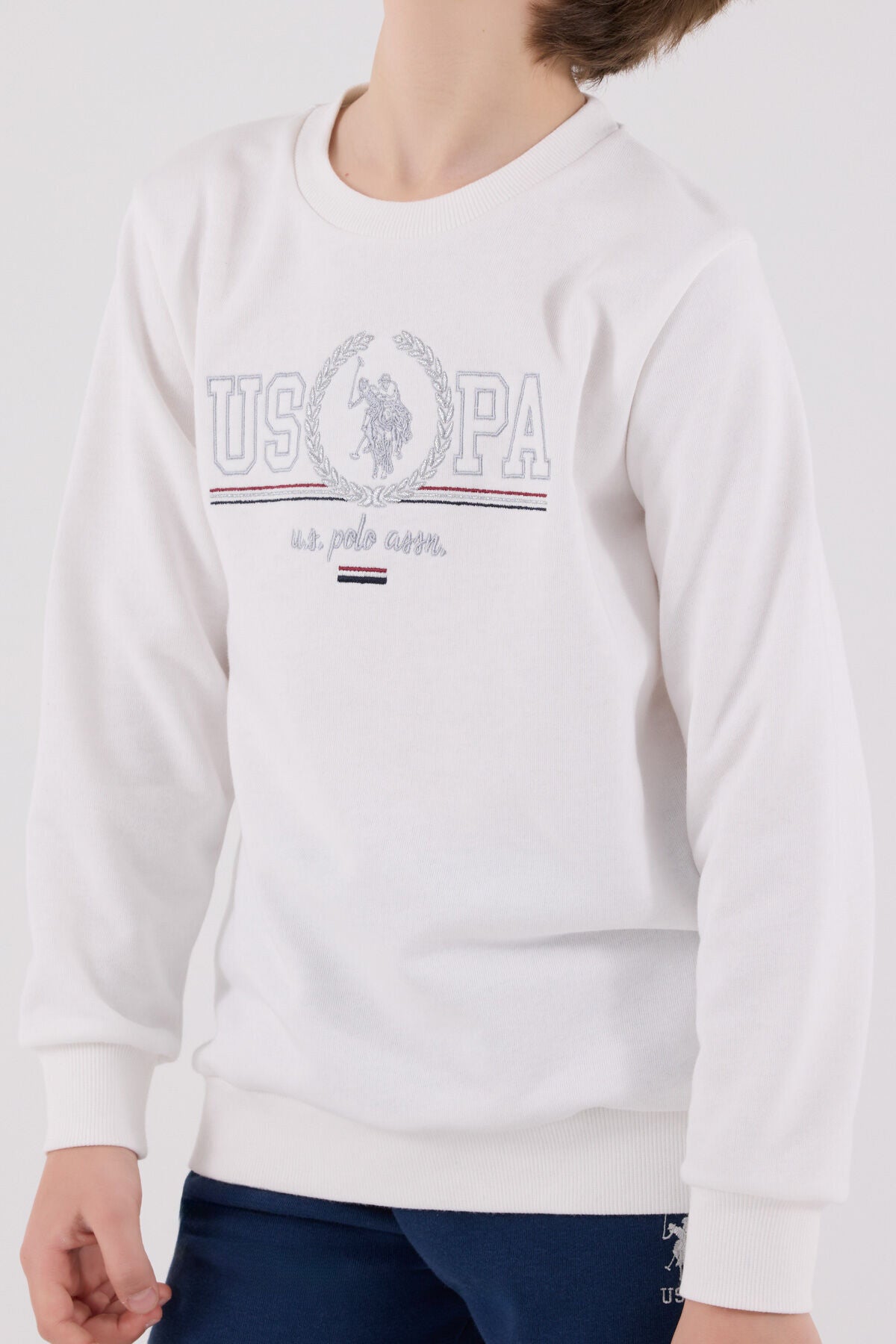 U.S. Polo Assn Boys White Tracksuit Set