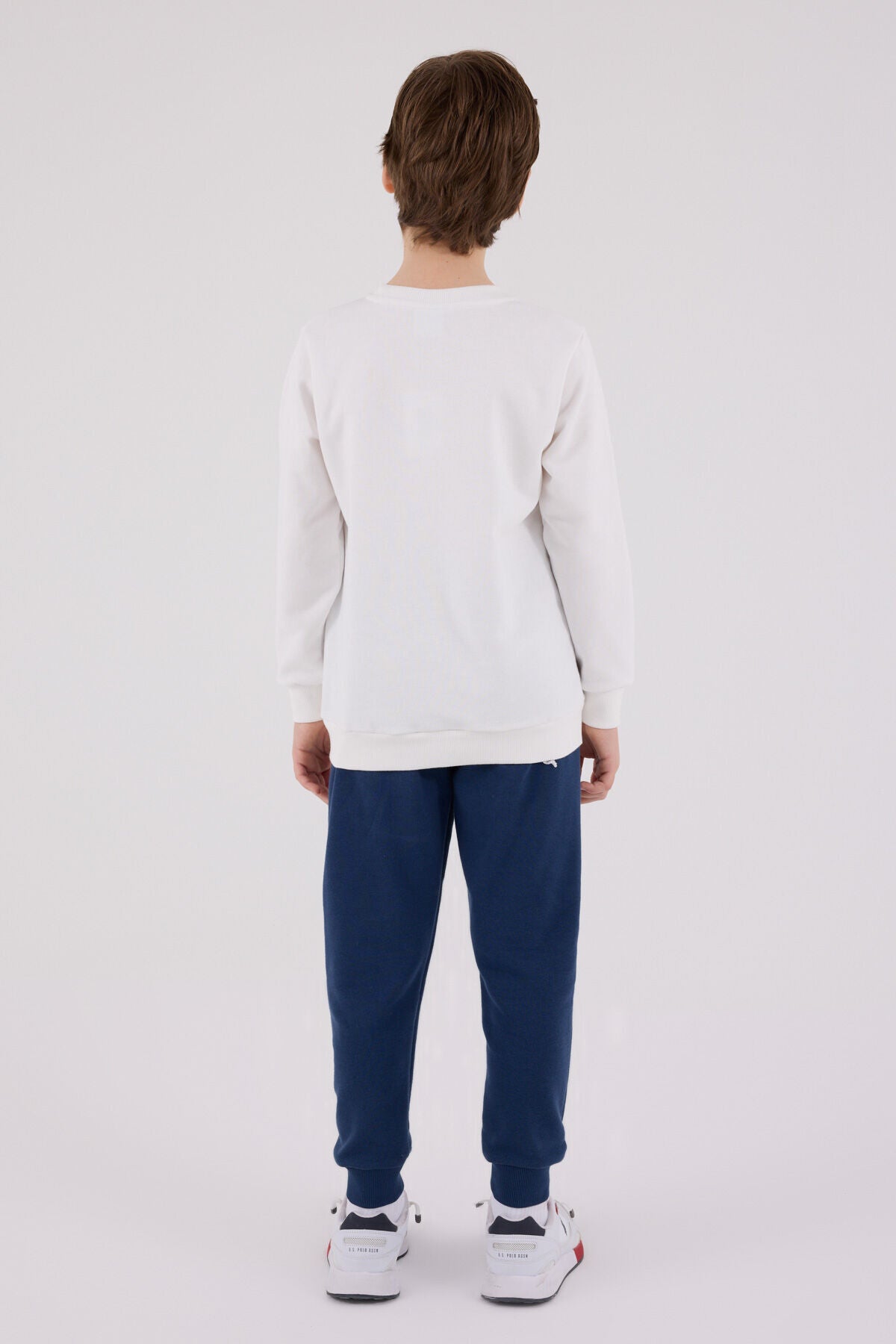 U.S. Polo Assn Boys White Tracksuit Set