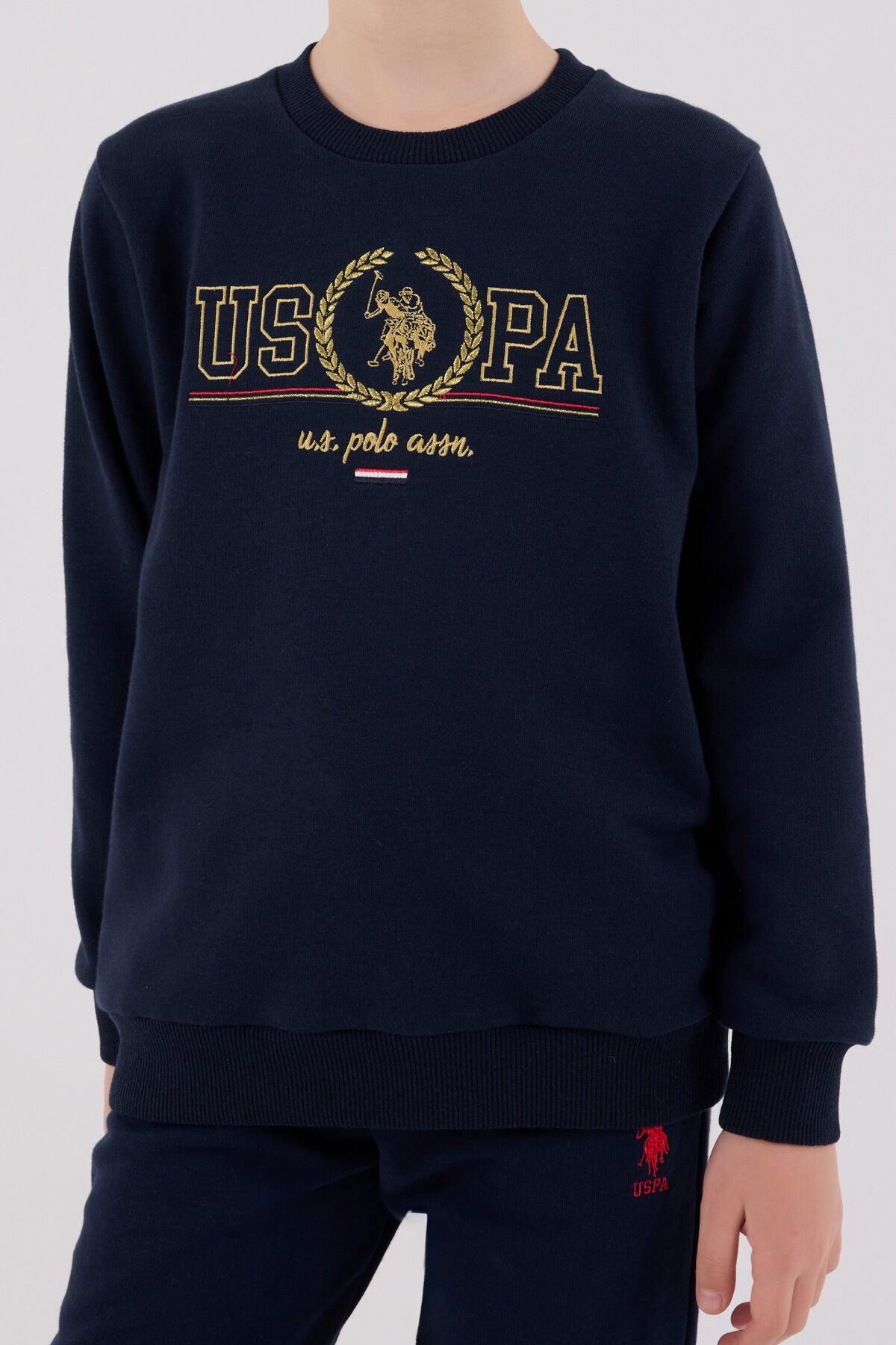 U.S. Polo Assn. Boys Navy Jumpsuit Set