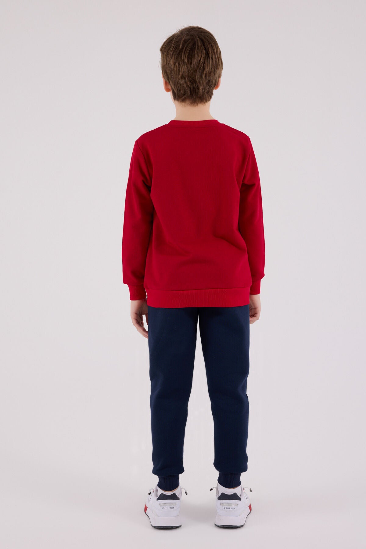 U.S. Polo Assn. Boys Red Jumpsuit Set