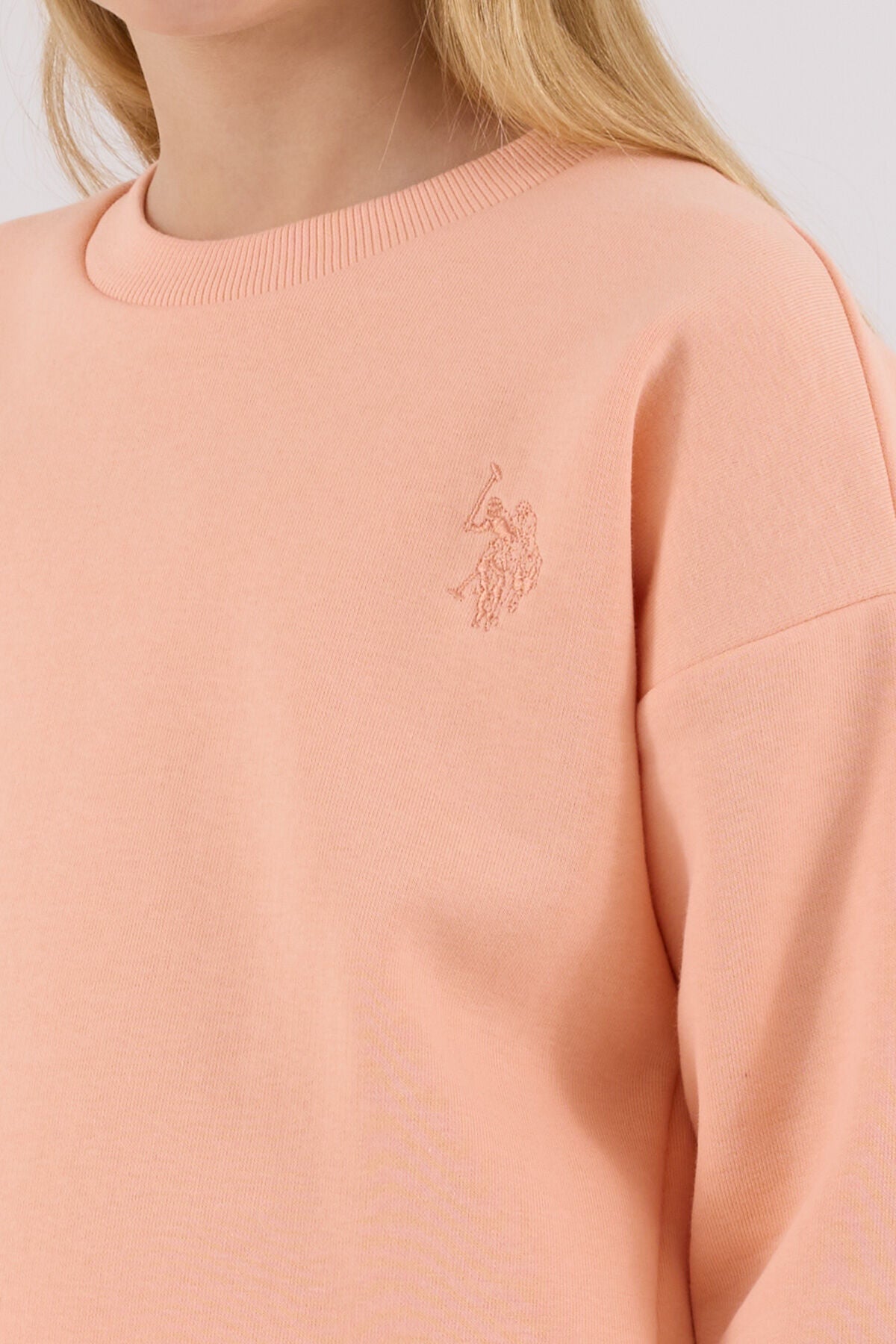 U.S. Polo Assn Girls Salmon Tracksuit Set