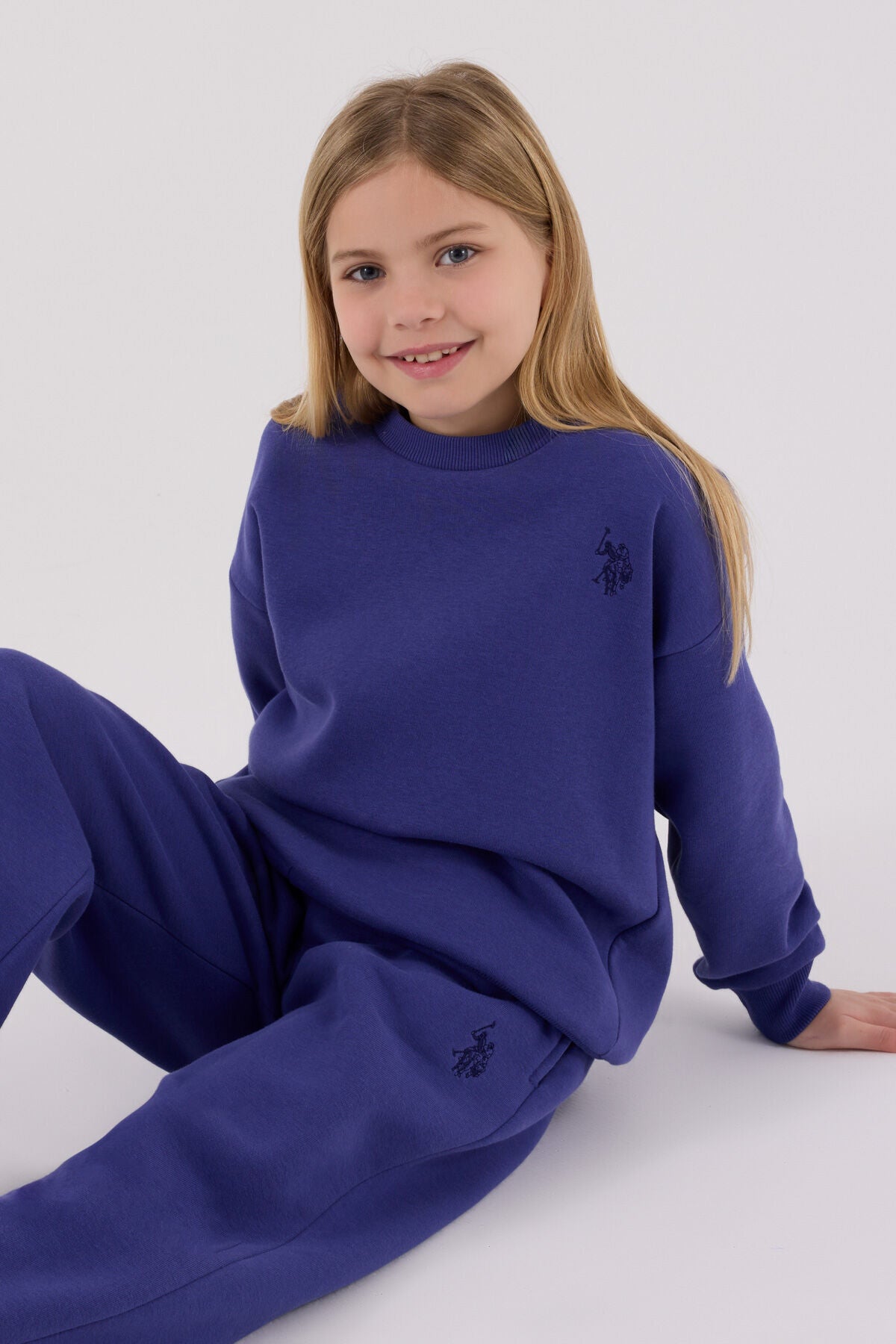 U.S. Polo Assn Girls Dark Indigo Tracksuit Set