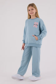 U.S. Polo Assn. Girls Soft Green Jumpsuit Set