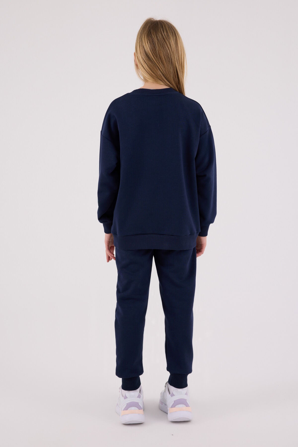 U.S. Polo Assn. Girls Navy Jumpsuit Set