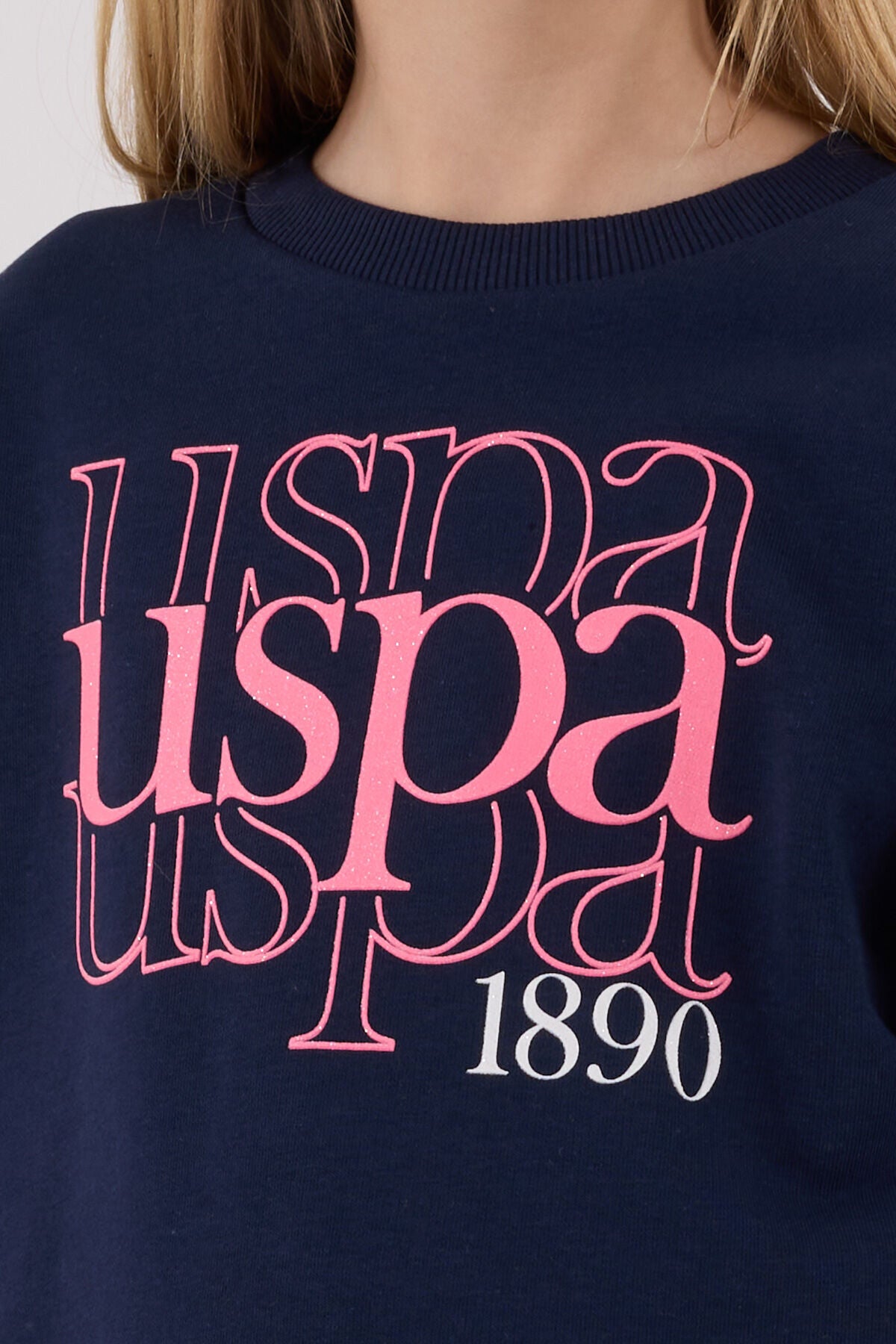 U.S. Polo Assn. Girls Navy Jumpsuit Set