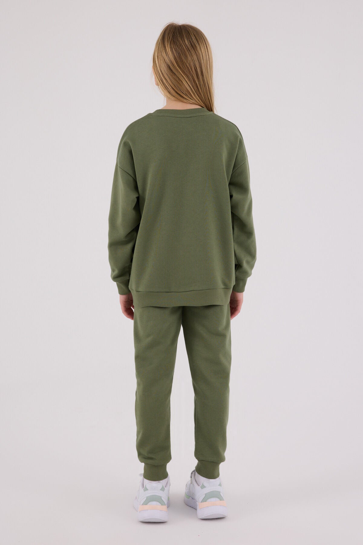 U.S. Polo Assn. Girls Khaki Jumpsuit Set