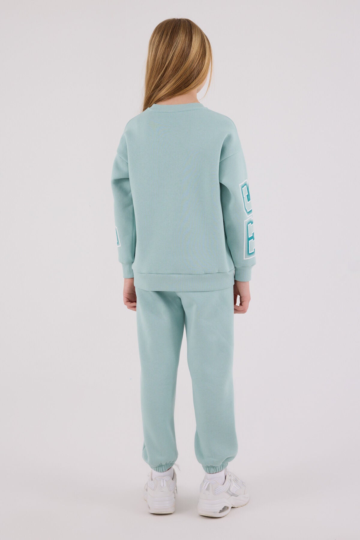 U.S. Polo Assn. Girls Sea Green Jumpsuit Set