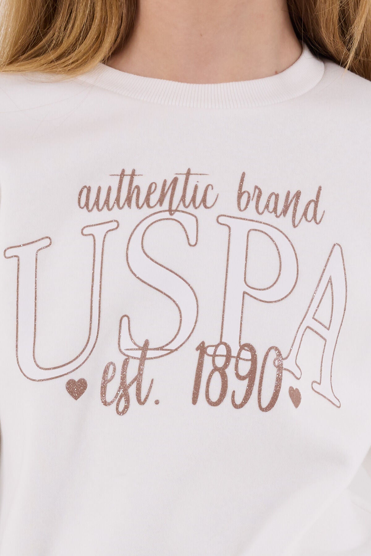 U.S. Polo Assn. Girls White Jumpsuit Set