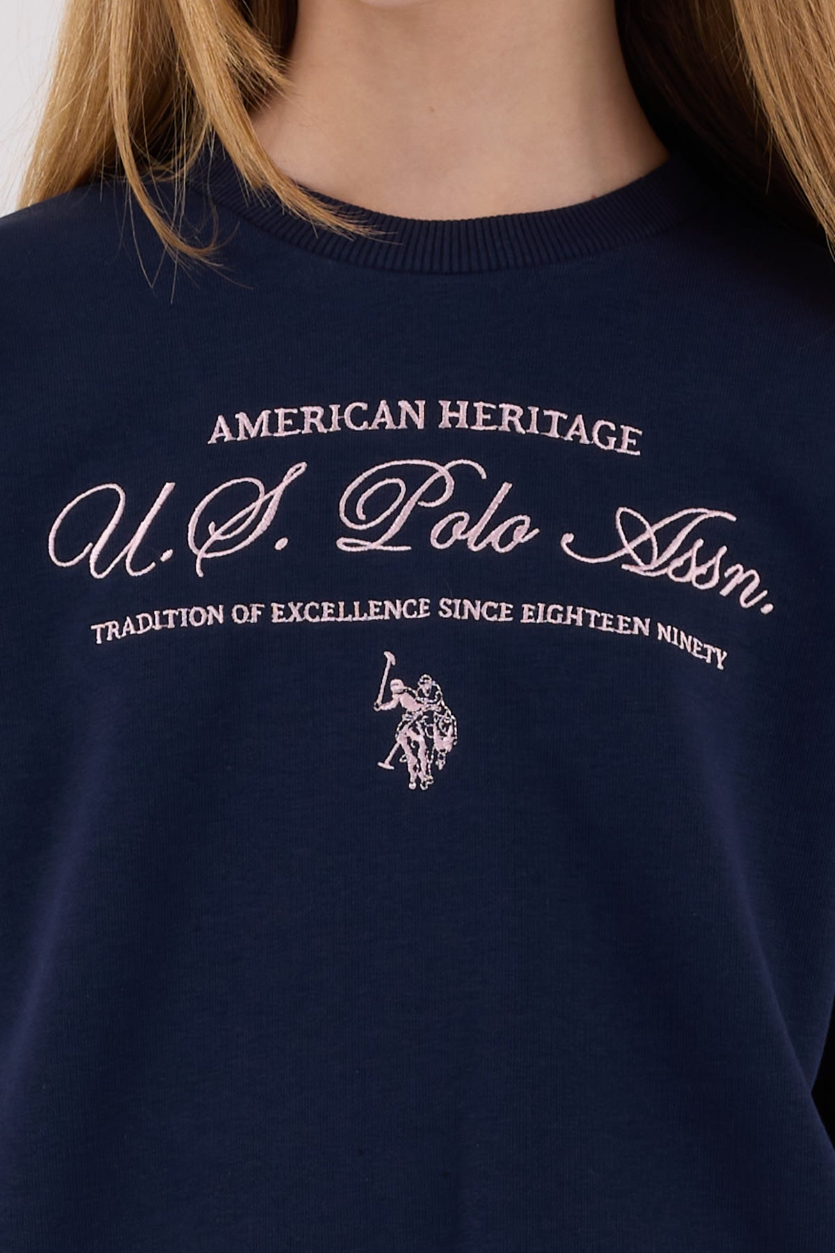 U.S. Polo Assn. Girls Navy Jumpsuit Set