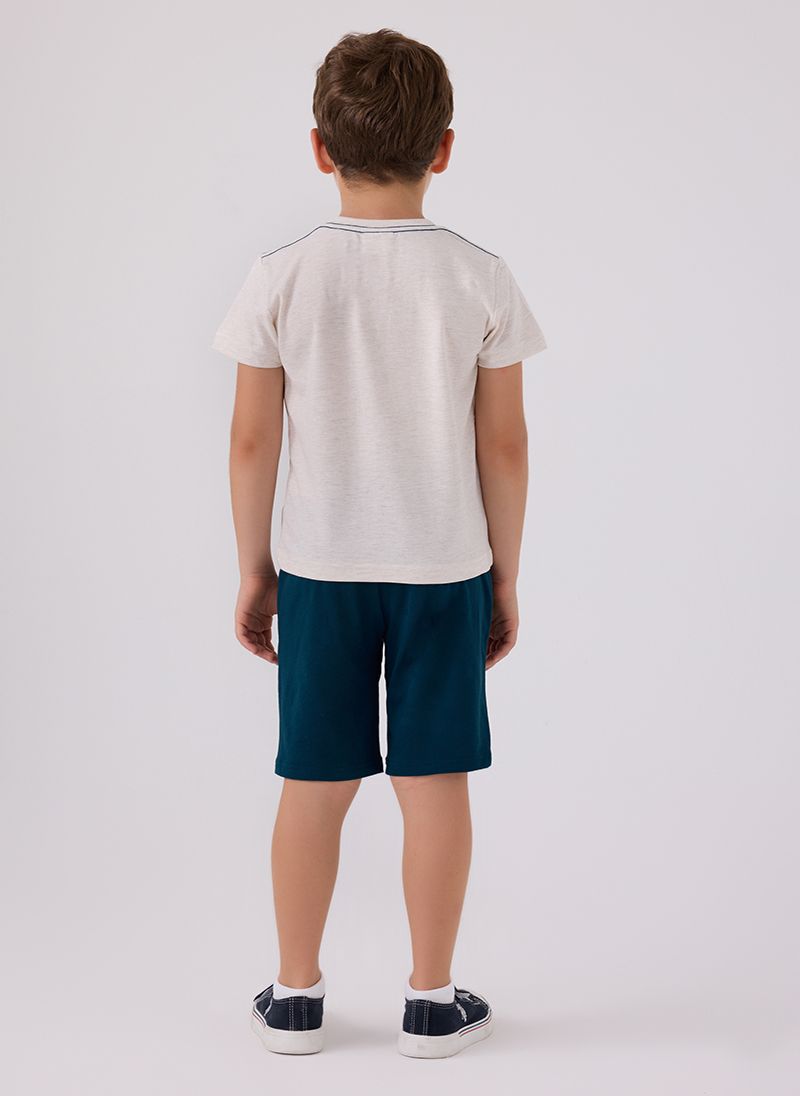 U.S. Polo Assn. Boys Beige Bermuda Set