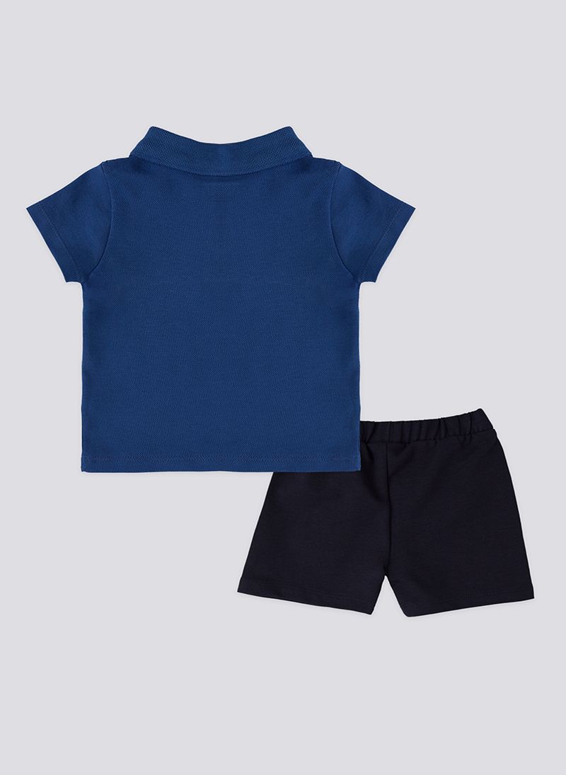 U.S. Polo Assn. Collar Cobalt Baby Boys Set