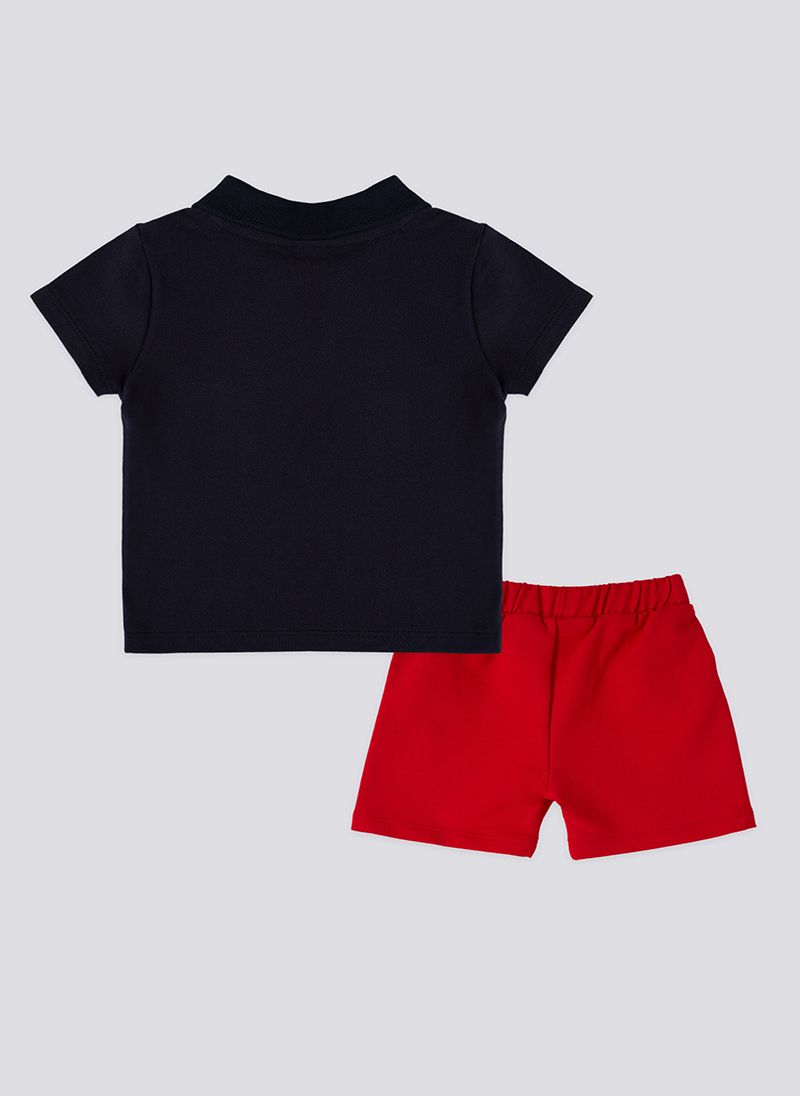 U.S. Polo Assn. Collar Navy Baby Boys Set