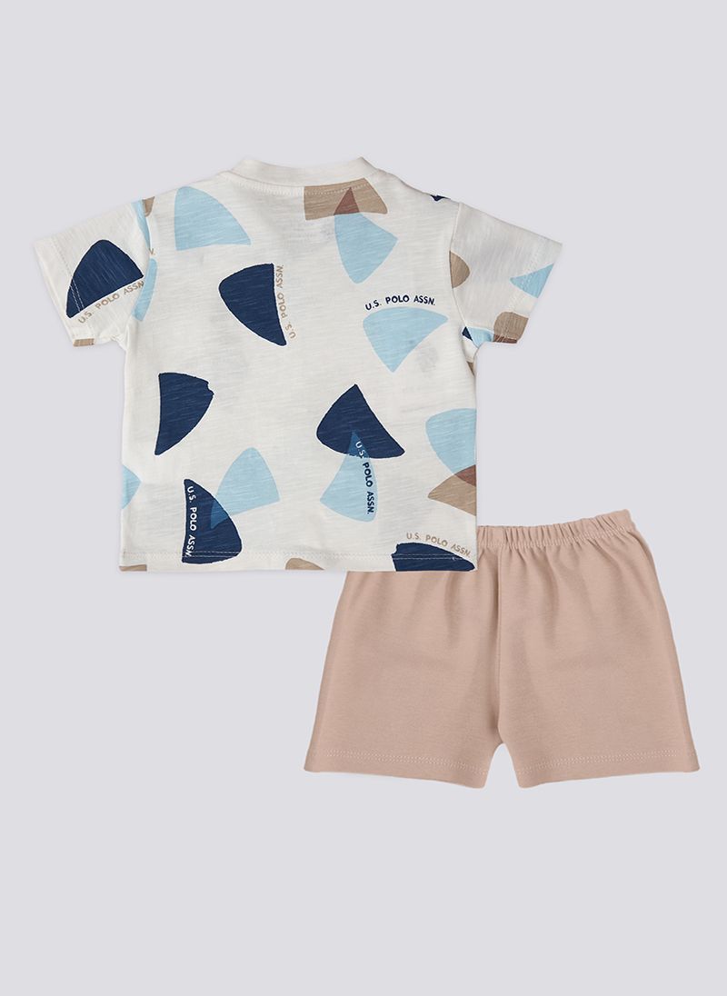 U.S. Polo Assn. Baby Boys Beige Set