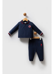 U.S. Polo Assn. Baby Boys 2-Piece Navy Set