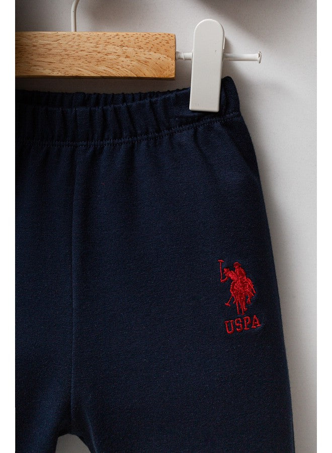 U.S. Polo Assn. Baby Boys 2-Piece Navy Set