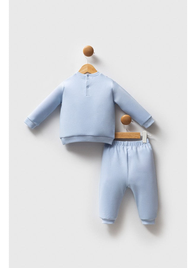 U.S. Polo Assn. Baby Boys 2-Piece Navy Set