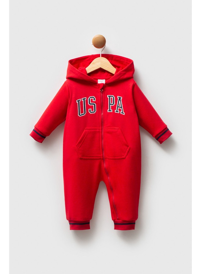 U.S. Polo Assn. Baby Boys Red Overalls
