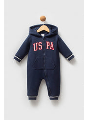 U.S. Polo Assn. Baby Boys Navy Overalls