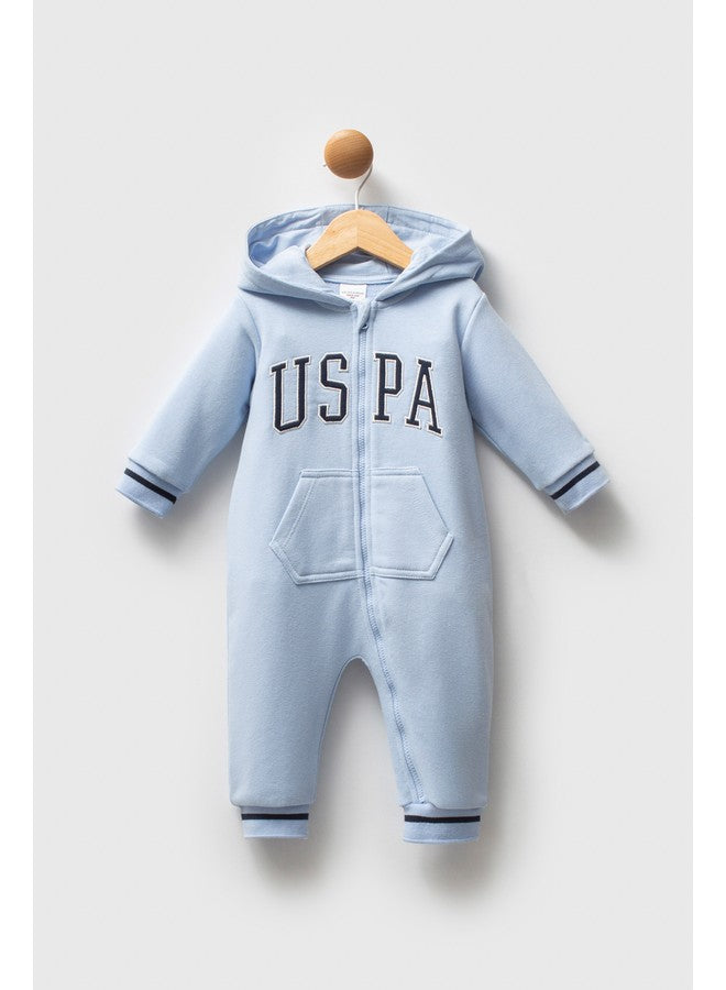 U.S. Polo Assn. Baby Boys Cobalt Overalls