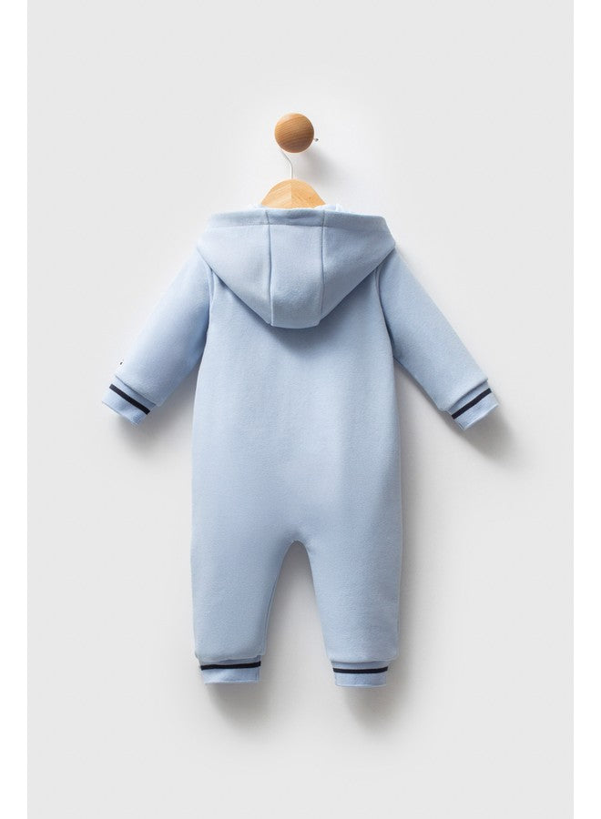 U.S. Polo Assn. Baby Boys Cobalt Overalls