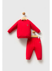 U.S. Polo Assn. Baby Boys 2-Piece Red Set