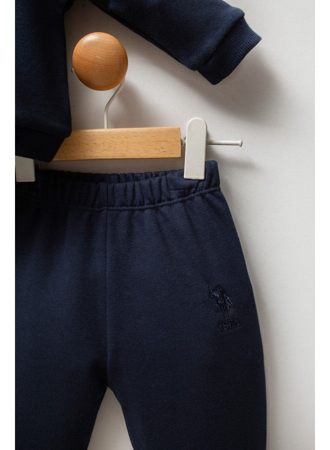 U.S. Polo Assn. Baby Boys 2-Piece Navy Set