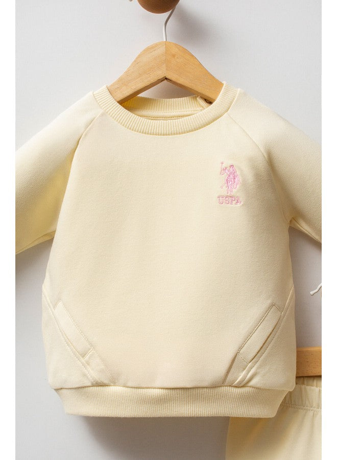 U.S. Polo Assn. Baby Girls 2-Piece Lemon Set