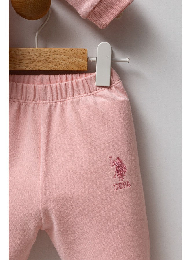 U.S. Polo Assn. Baby Girls 2-Piece Pink Set