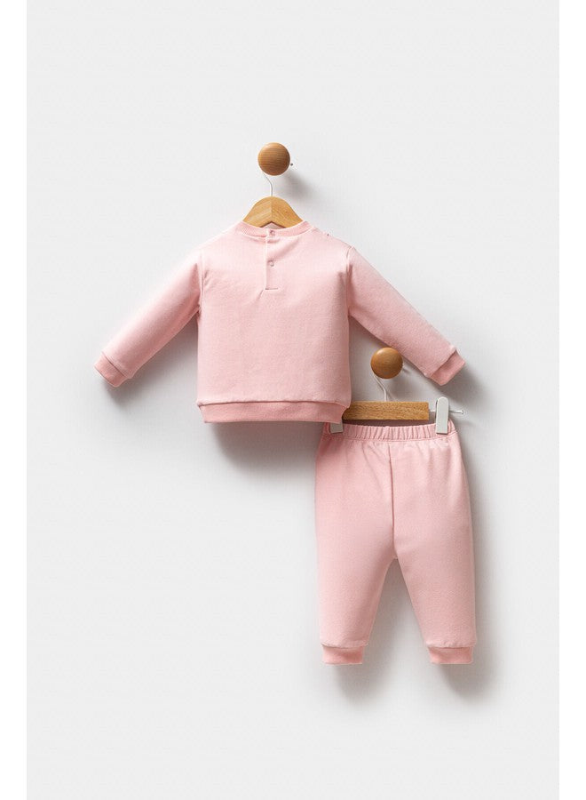 U.S. Polo Assn. Baby Girls 2-Piece Pink Set