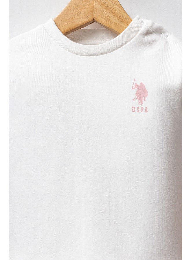 U.S. Polo Assn. Baby Girls 3-Piece Light-Pink Set