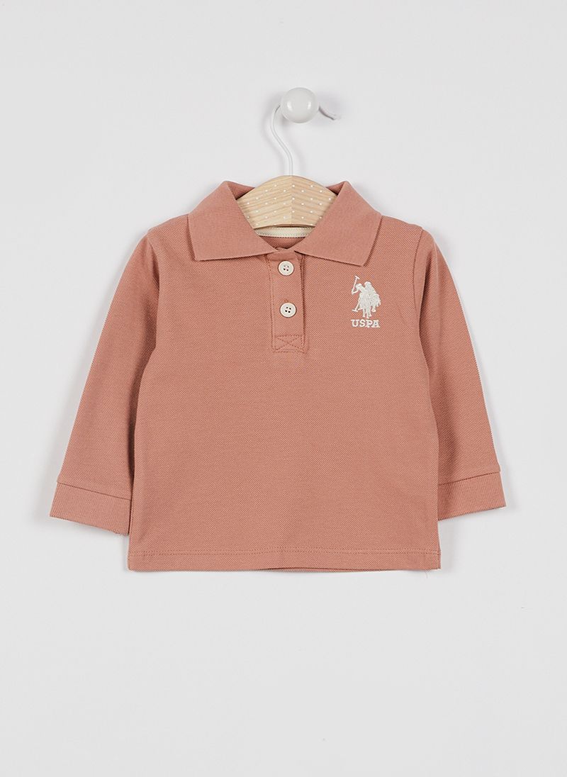 U.S. Polo Assn. Baby Girls Orange Tshirt
